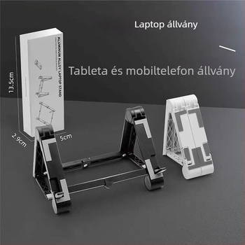 Asztali állvány – többfunkciós telefon és tablet tartó, műanyag, általános kompatibilitás, testreszabás támogatott