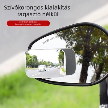 Vákuumos tapadókorongos hátsó tükör, kis kör alakú tükör, ultra széles 360° látómező, motorkerékpár holttér segédtükre, ultra tiszta