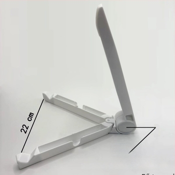 LED-es tablet állvány – összecsukható tartó, modell YH-06, átlátszó akril lap