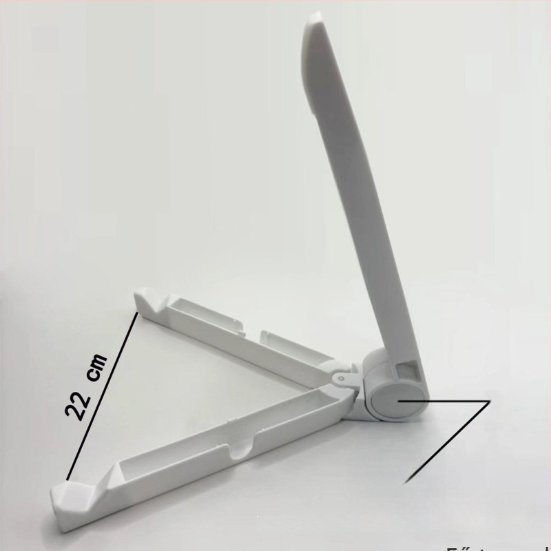LED-es tablet állvány – összecsukható tartó, modell YH-06, átlátszó akril lap