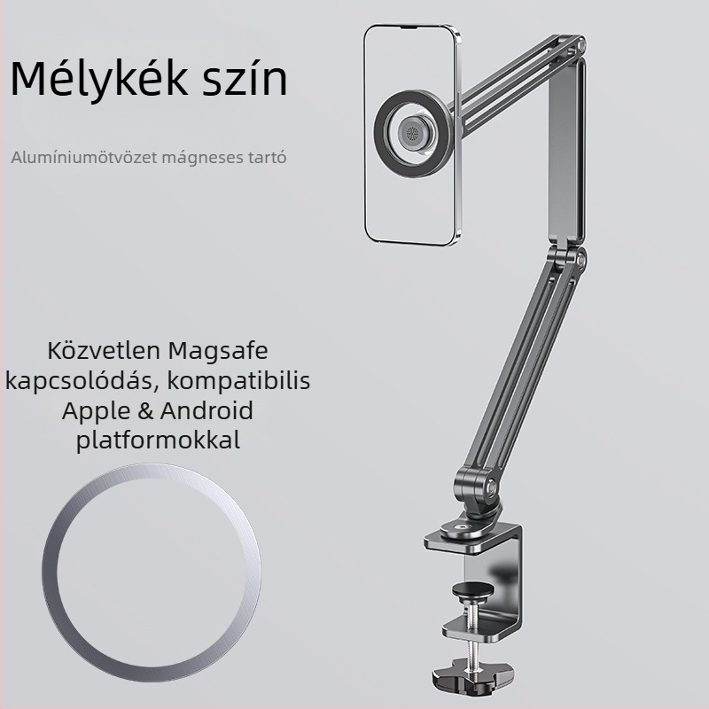 Tablettatartó – összecsukható, 360° cantilever, Modell Z67; kompatibilis iPad/iPhone sorozatokkal; OEM gyártás