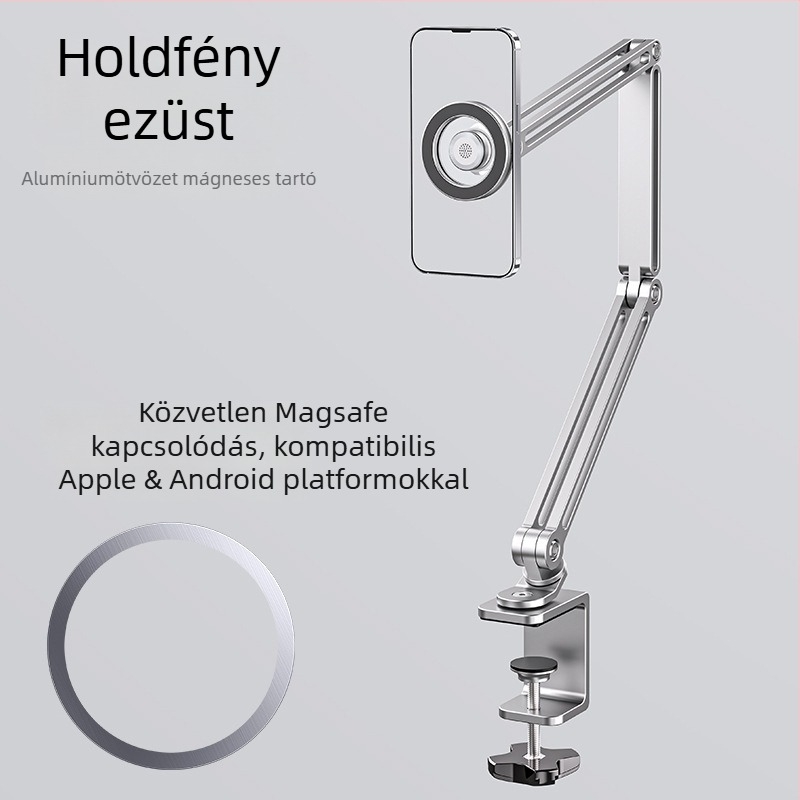 Tablettatartó – összecsukható, 360° cantilever, Modell Z67; kompatibilis iPad/iPhone sorozatokkal; OEM gyártás