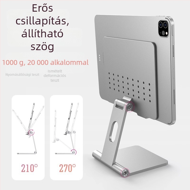 Személyre szabható, összecsukható tabletatartó iPad és Huawei Padhez, íráshoz és rajzoláshoz