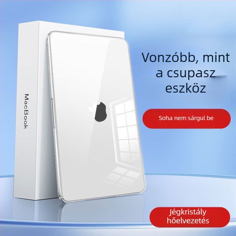 Átlátszó védőtok MacBook Air 13/15 és MacBook Pro 16-hoz, 14 hüvelykes notebookhoz, M3 modell, 13,6 hüvelykes készlet
