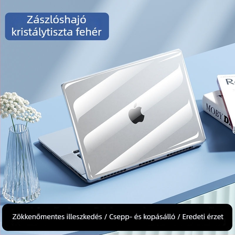 Átlátszó védőtok MacBook Air 13/15 és MacBook Pro 16-hoz, 14 hüvelykes notebookhoz, M3 modell, 13,6 hüvelykes készlet