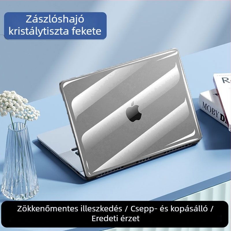 Átlátszó védőtok MacBook Air 13/15 és MacBook Pro 16-hoz, 14 hüvelykes notebookhoz, M3 modell, 13,6 hüvelykes készlet