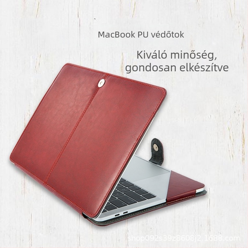 MacBook Air és Pro védőtok, PU bőrhéj 11/13/15 hüvelyk