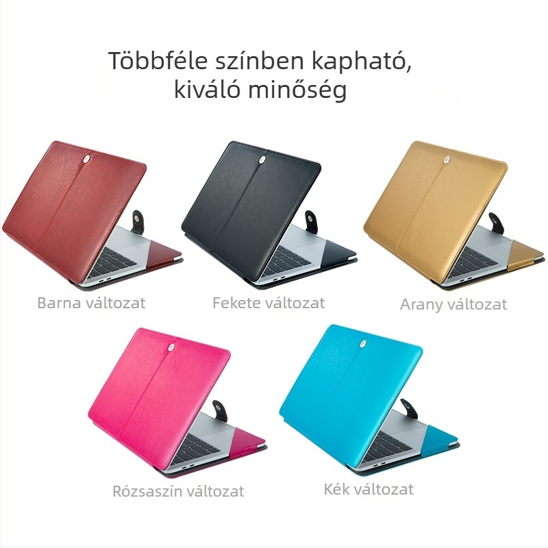 MacBook Air és Pro védőtok, PU bőrhéj 11/13/15 hüvelyk