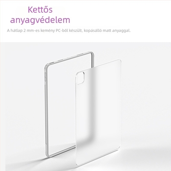 Ultra vékony kemény héjú tok iPad Pro 11 hüvelyk és a 10. generációs iPad számára, hajlítás elleni védelem, zuhanás elleni védelem