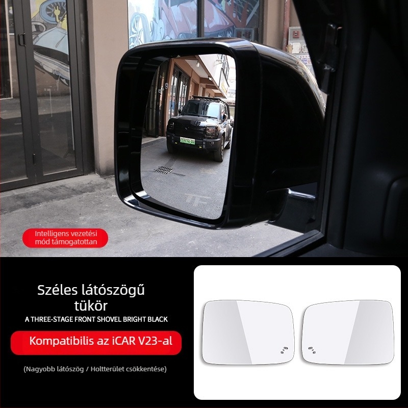 Chery iCAR V23-hoz tartozó hátsó nézőtükör-lencse, ultranagy látószög és kiterjesztett látómező