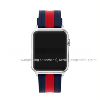 Apple Watch szilikon sport szíj, kéttónusú (Anyag: Szilikon)