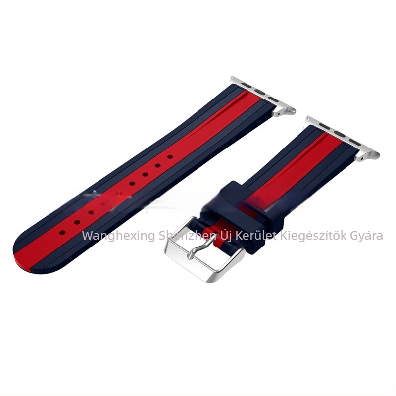 Apple Watch szilikon sport szíj, kéttónusú (Anyag: Szilikon)