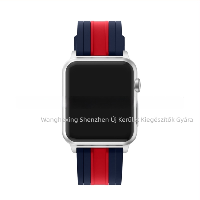 Apple Watch szilikon sport szíj, kéttónusú (Anyag: Szilikon)