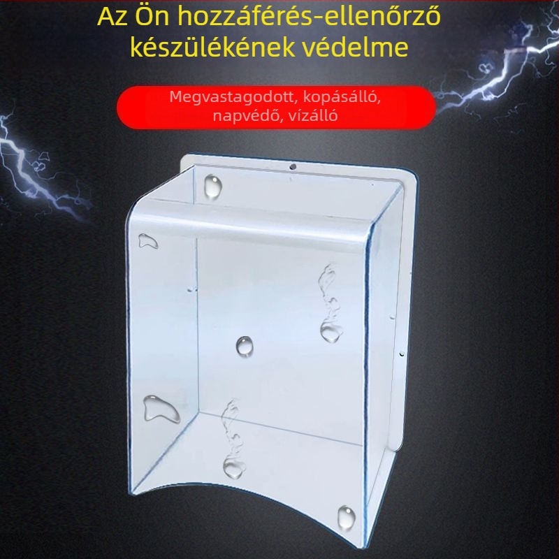 Átlátszó vízálló burkolat hozzáférés-ellenőrző eszközhöz ujjlenyomat-olvasóval és jelenlét nyilvántartással