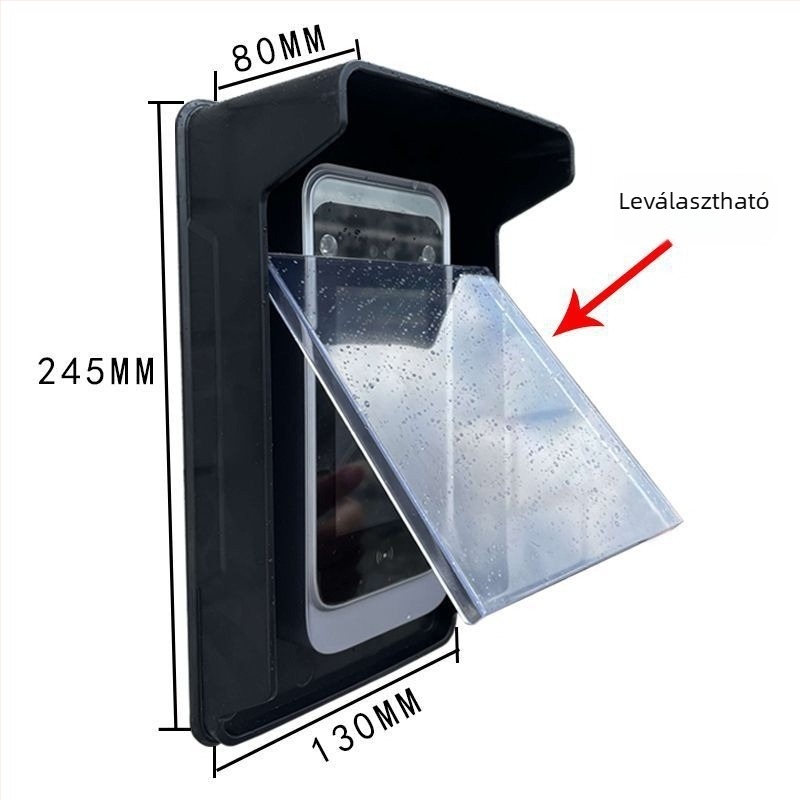 Átlátszó vízálló burkolat hozzáférés-ellenőrző eszközhöz ujjlenyomat-olvasóval és jelenlét nyilvántartással