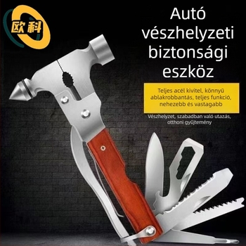 Autómentő többfunkciós ütő — acél, 450 g, Márka: Egyéb, Testreszabható