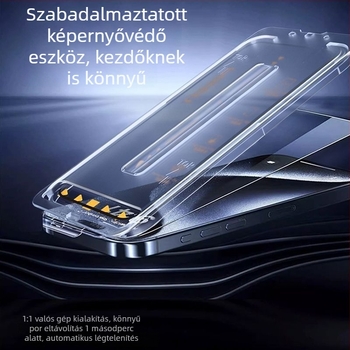 Pinsheng edzett üvegből készült előlapi védőfólia iPhone 16 Pro Max, 15, 14 — HD magánéletvédelem, teljes kijelző