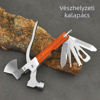 Autómentő vészkalapács – rozsdamentes acél, Rongshan, 0,4 kg