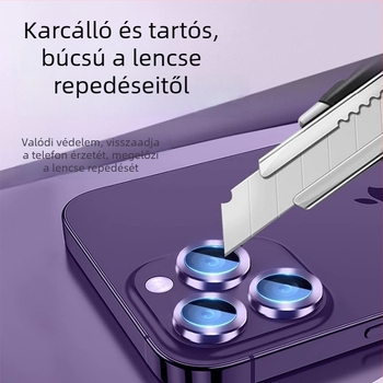 Tempered üveg objektív védőfólia iPhone 15 Pro Max és iPhone 14 Pro modellekhez