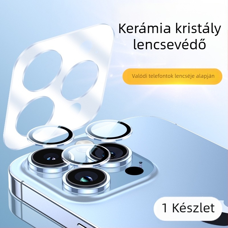 Tempered üveg objektív védőfólia iPhone 15 Pro Max és iPhone 14 Pro modellekhez