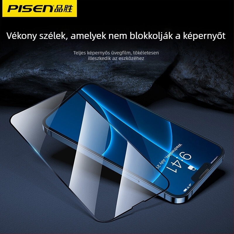 Pinsheng Edzett Üveg Elülső Képernyővédő iPhone 14 Max-hoz – HD, Vékony Él