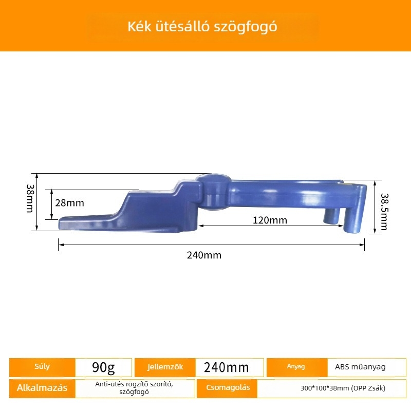 Szögfogó tartó – rögzítő eszköz faipari munkákhoz, műanyag, 0.1 kg