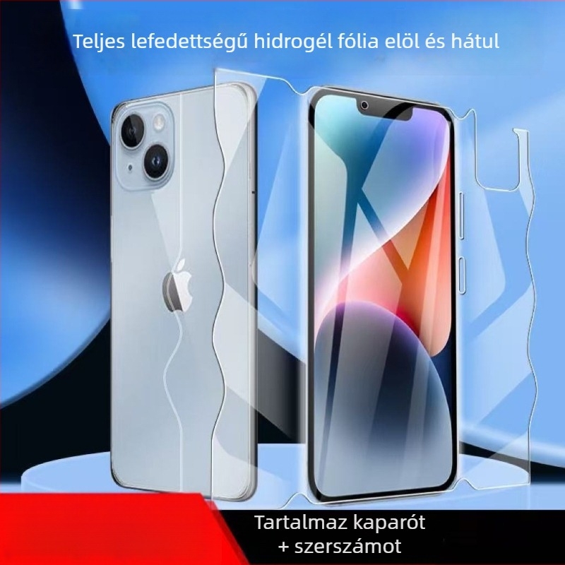 Pillangó hidrogél teljes felületű kijelzővédő iPhone 14 Pro/Pro Max – HD, kékfény elleni védelem