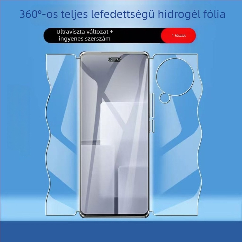 Pillangó hidrogél teljes felületű kijelzővédő iPhone 14 Pro/Pro Max – HD, kékfény elleni védelem