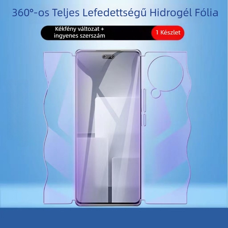 Pillangó hidrogél teljes felületű kijelzővédő iPhone 14 Pro/Pro Max – HD, kékfény elleni védelem