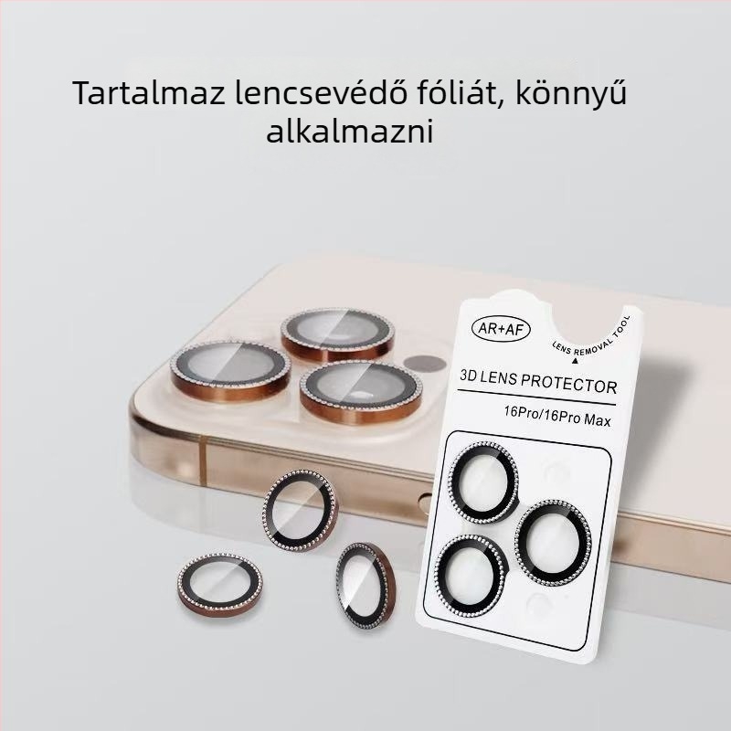 Edzett üvegből készült lencsefilm iPhone 14 Pro Max-hoz – HD, tükröződésmentes