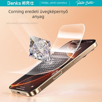 Corning Edge-to-Edge HD edzett üveg kijelzővédő Apple 17Pro/17Promax17-hez