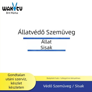 Wakytu Kisállatfejvédő sisak szélvédő szemüveggel, PC anyag, univerzális illeszkedés