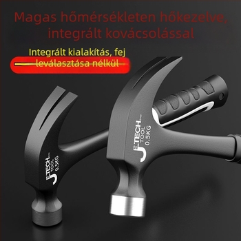 Jieke All-in-One karmantyúkalapács háztartási használatra – fej: magas széntartalmú acélból, nyél: műanyag, 0,6 kg