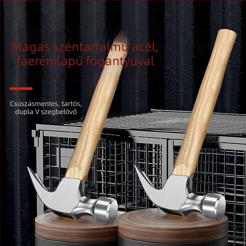 Karomkalapács, nyersacél fej, 0.35 kg, rövid nyeletű sorozat, otthoni, építőipari és kültéri használatra