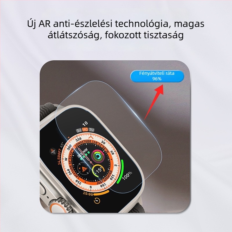 Apple iWatch Ultra első képernyővédő fólia, AR anti-reflektív, HD élesség