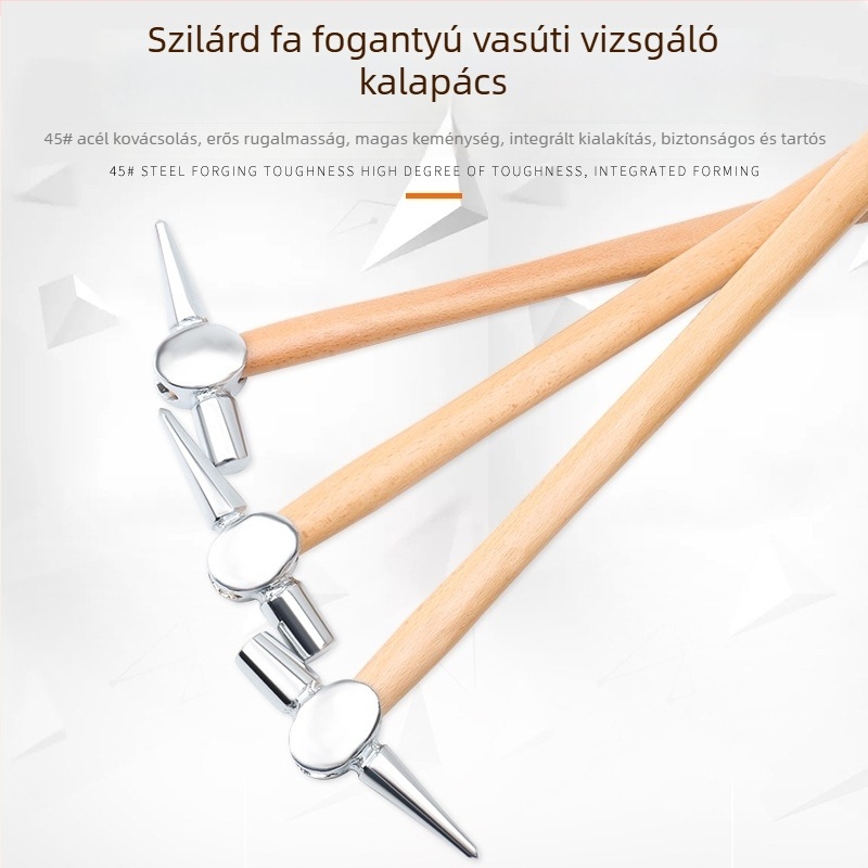 Vasúti vonatellenőrző kalapács - Típus: Más; Kalapácsfej anyaga: Más; Nem importált; Nem robbanó‑álló; Nem ütésálló