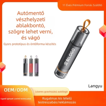 Autó sürgősségi ablakbetörő és vágó eszköz, anyag: ötvözet, súly: 160 g, OEM/ODM testreszabás