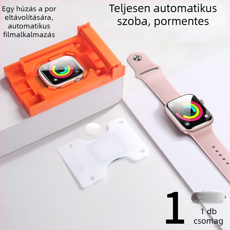 Apple Watch védőfólia, kompatibilis S10, SE, S9, S8, S7/S6 - teljes lefedettség