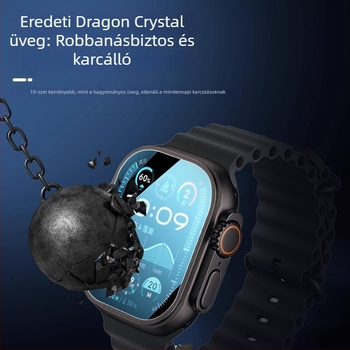 Apple Watch Ultra 49mmhez készült edzett üveg kijelzővédő, pontos illesztés, HD