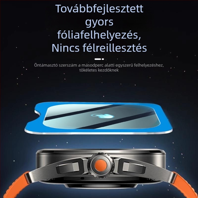 Apple Watch Ultra 49mmhez készült edzett üveg kijelzővédő, pontos illesztés, HD