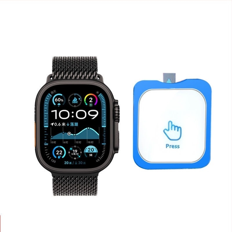 Apple Watch Ultra 49mmhez készült edzett üveg kijelzővédő, pontos illesztés, HD