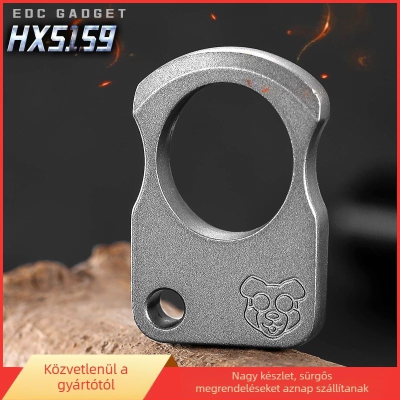 Autóablak-törő kalapács, cinkötvözetből, modell HX5159, 10 mm vastagság, 74 g tömeg