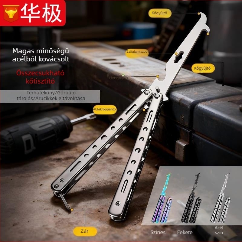 Összecsukható kőmentő horog gumikhoz – rozsdamentes acélból, Cool car star márka