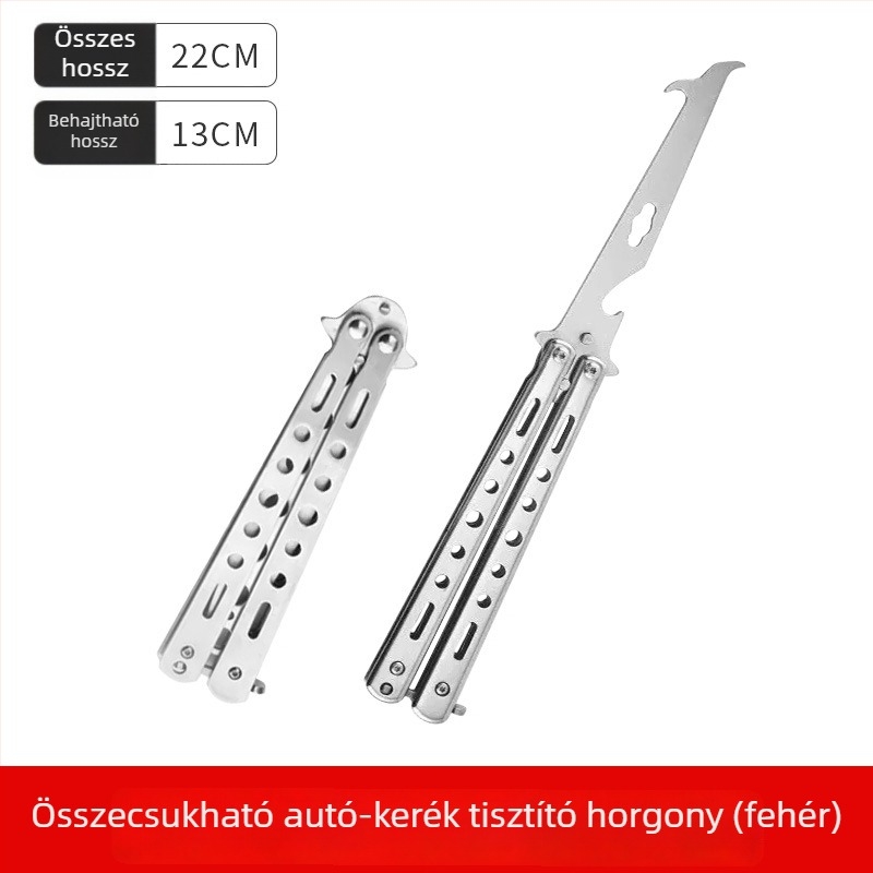 Összecsukható kőmentő horog gumikhoz – rozsdamentes acélból, Cool car star márka