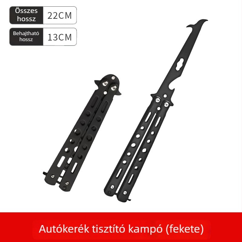 Összecsukható kőmentő horog gumikhoz – rozsdamentes acélból, Cool car star márka