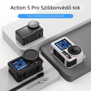 Time szilikon védőhéj DJI Action5 Pro/4/3-hoz – leesés elleni védelem
