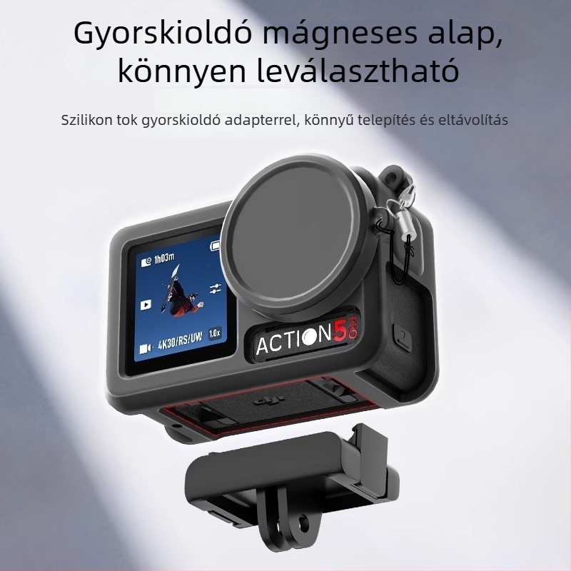 Time szilikon védőhéj DJI Action5 Pro/4/3-hoz – leesés elleni védelem