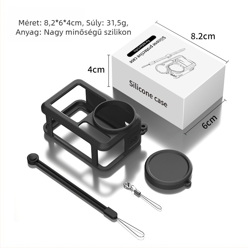 Time szilikon védőhéj DJI Action5 Pro/4/3-hoz – leesés elleni védelem