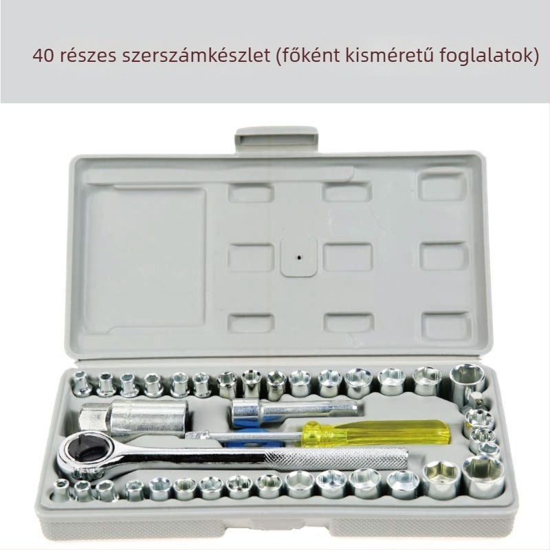 Autó javítási eszközök műanyag szerszámtartó dobozban; Yisheng márka; teljes autó javítási készlet