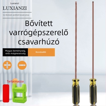 Varrógép csavarhúzó készlet: lapos- és Philips fej, mágneses hosszabbító rúd, számítógép javításához